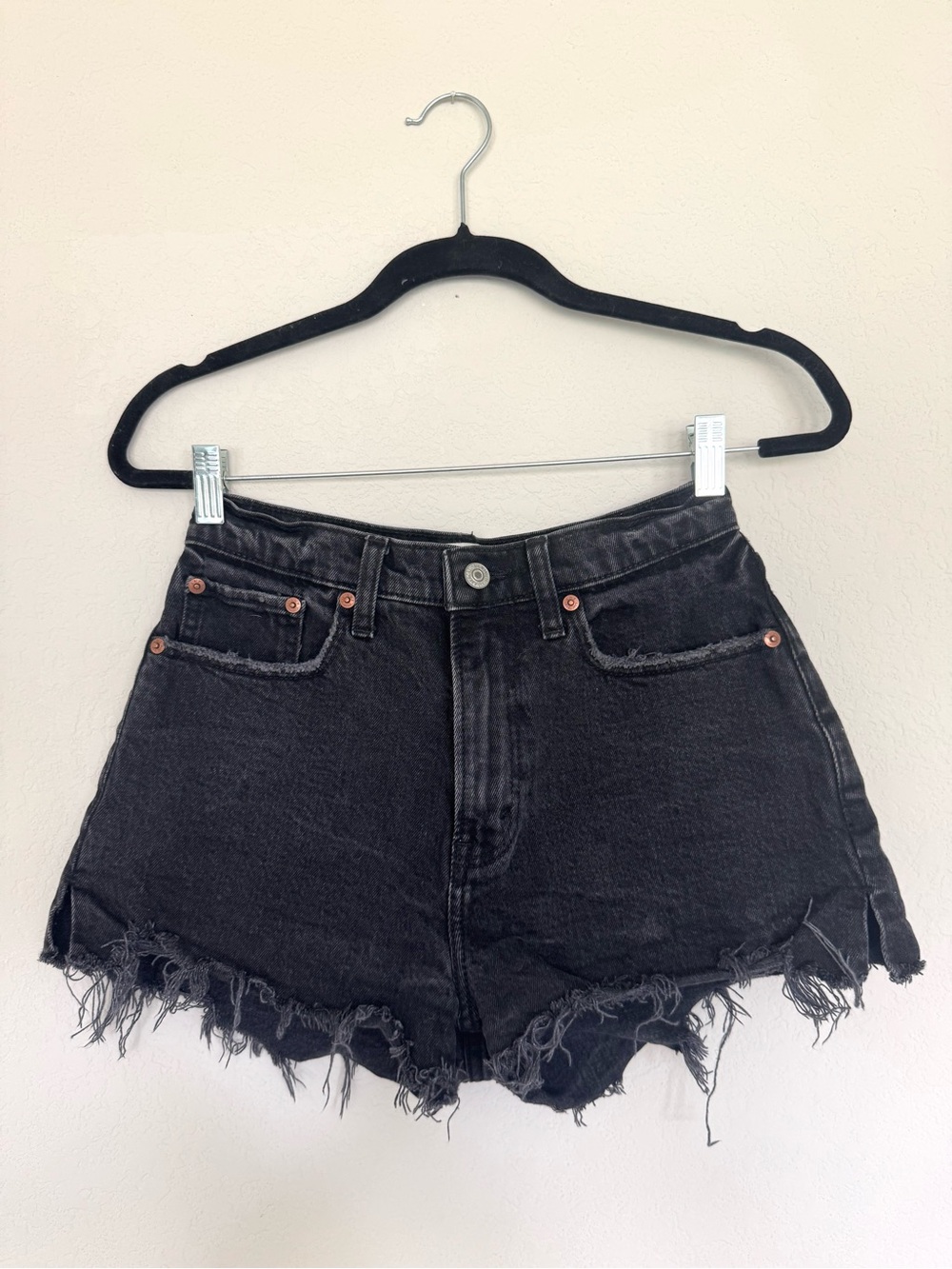 Abercrombie & Fitch The Mom Short High  Curve Love Denim Shorts
